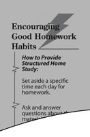 Encouraging Homework Habits Bookmark