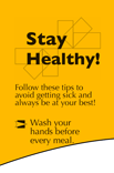 Stay Healthy Bookmark